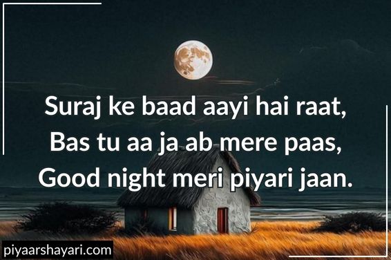 good night shayari